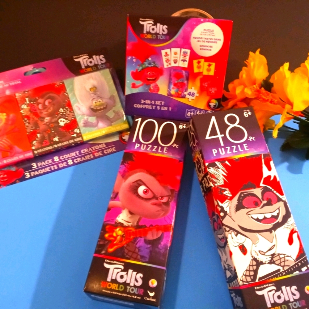 4PC Trolls World Tour Puzzles and More